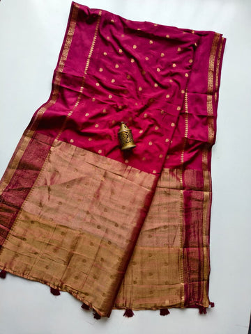 Monga viscose soft silk saree