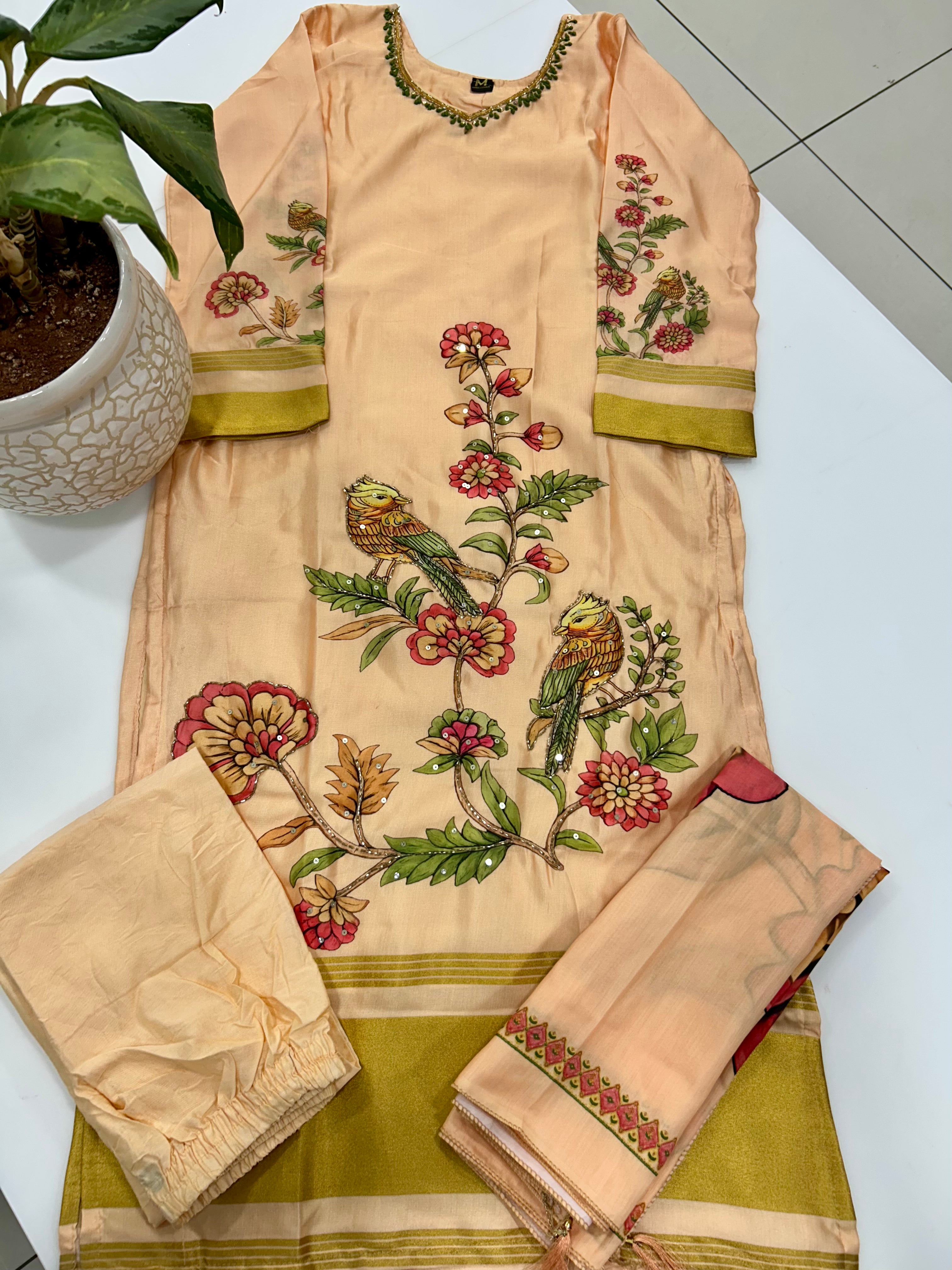 Jasmine silk 3-piece set