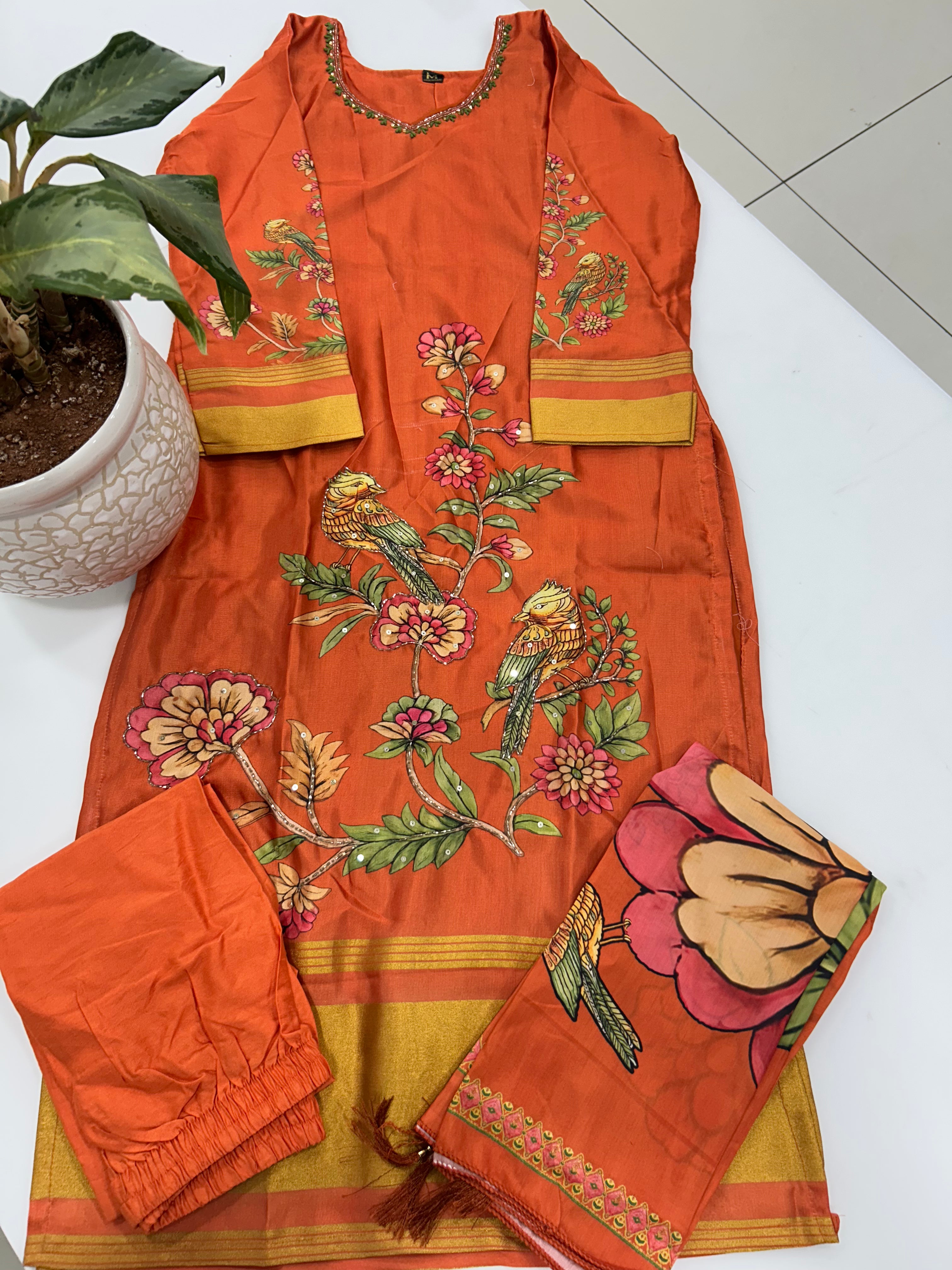 Jasmine silk 3-piece set