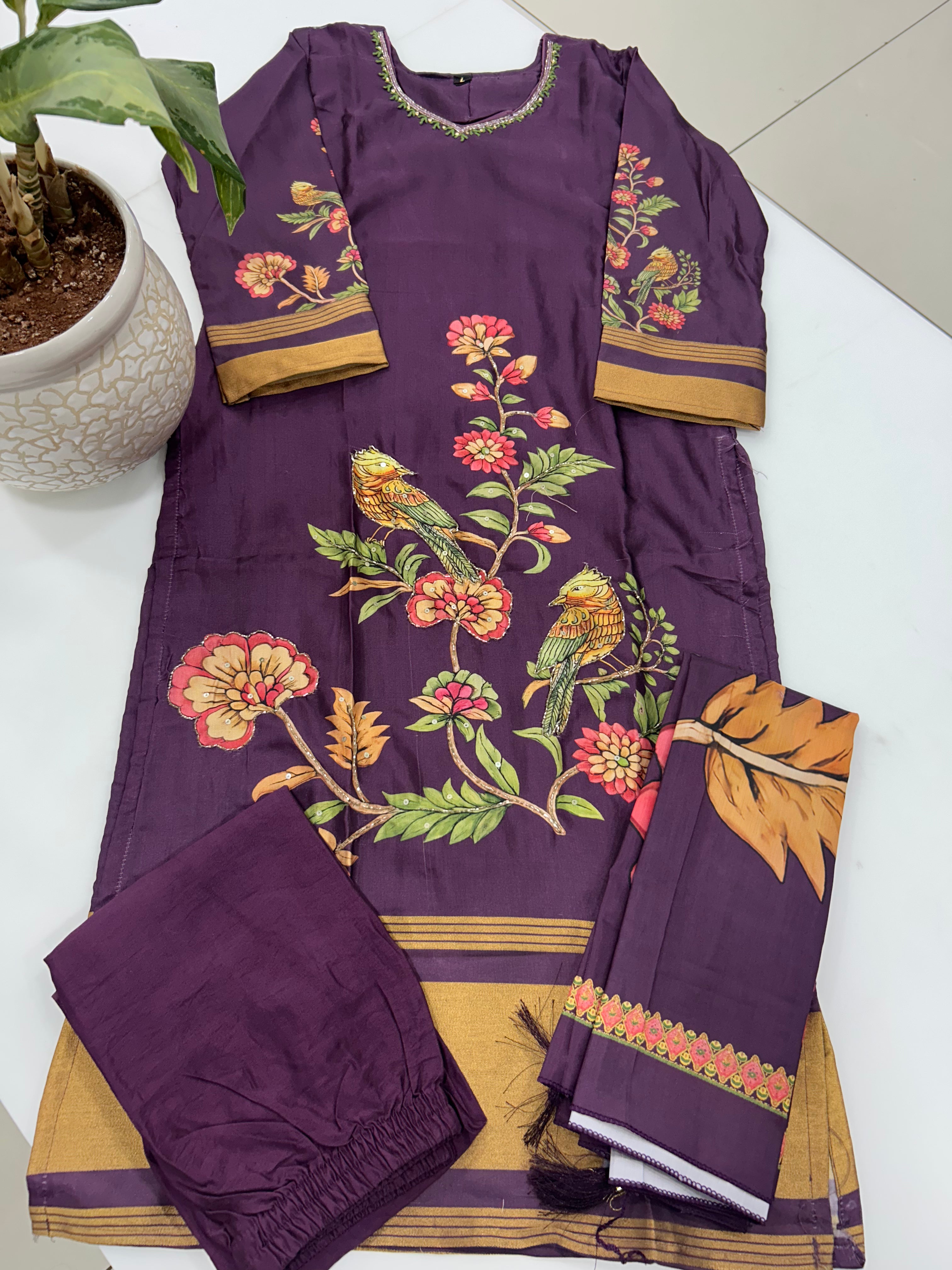 Jasmine silk 3-piece set