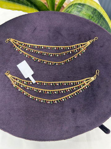 Beautiful multi colour beads Champaswaralu