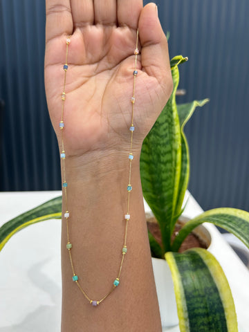 Beautiful simple multi color beads chain
