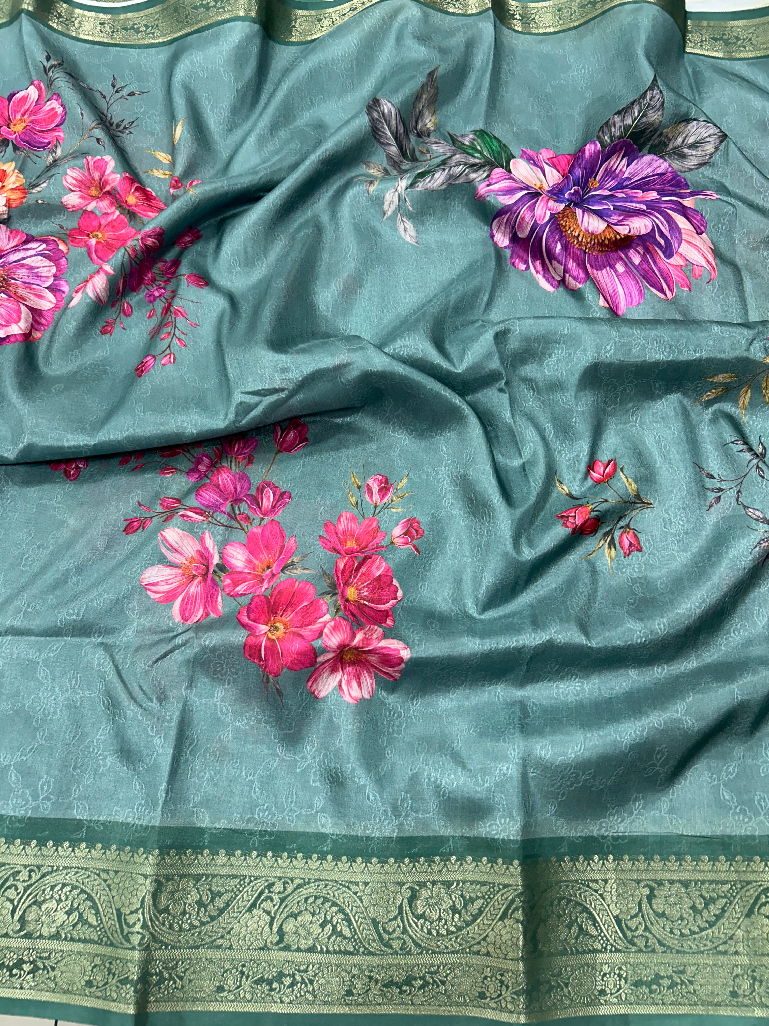 Beautiful fancy silk saree