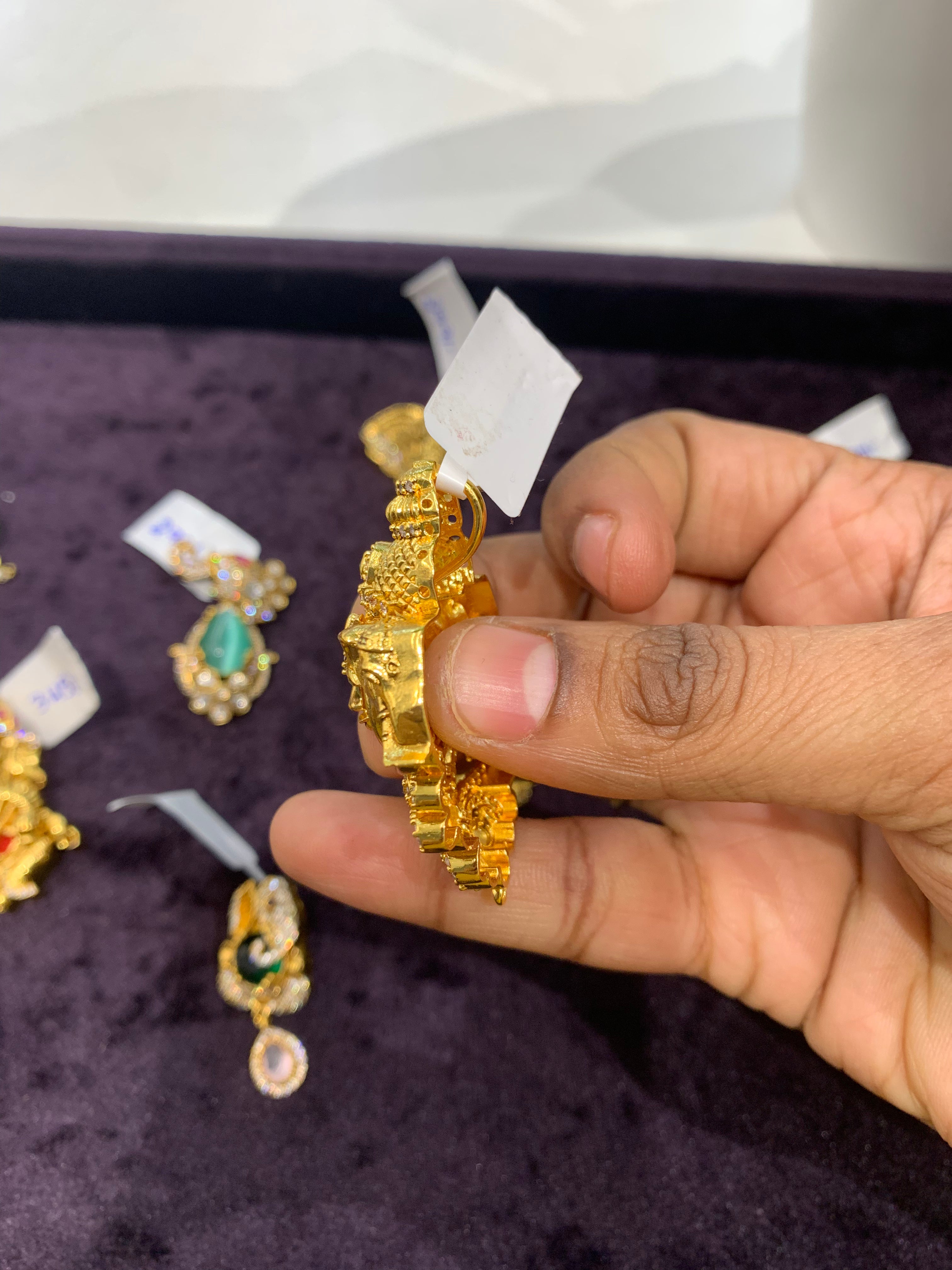 Beautiful Balaji pendant with back hook