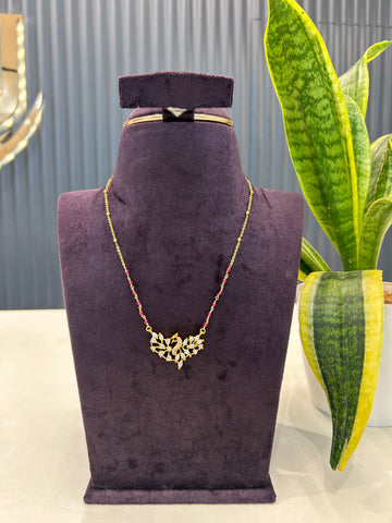 Beautiful peacock design pendants with handmaking beads,Chandraharam chain 18 inchs long