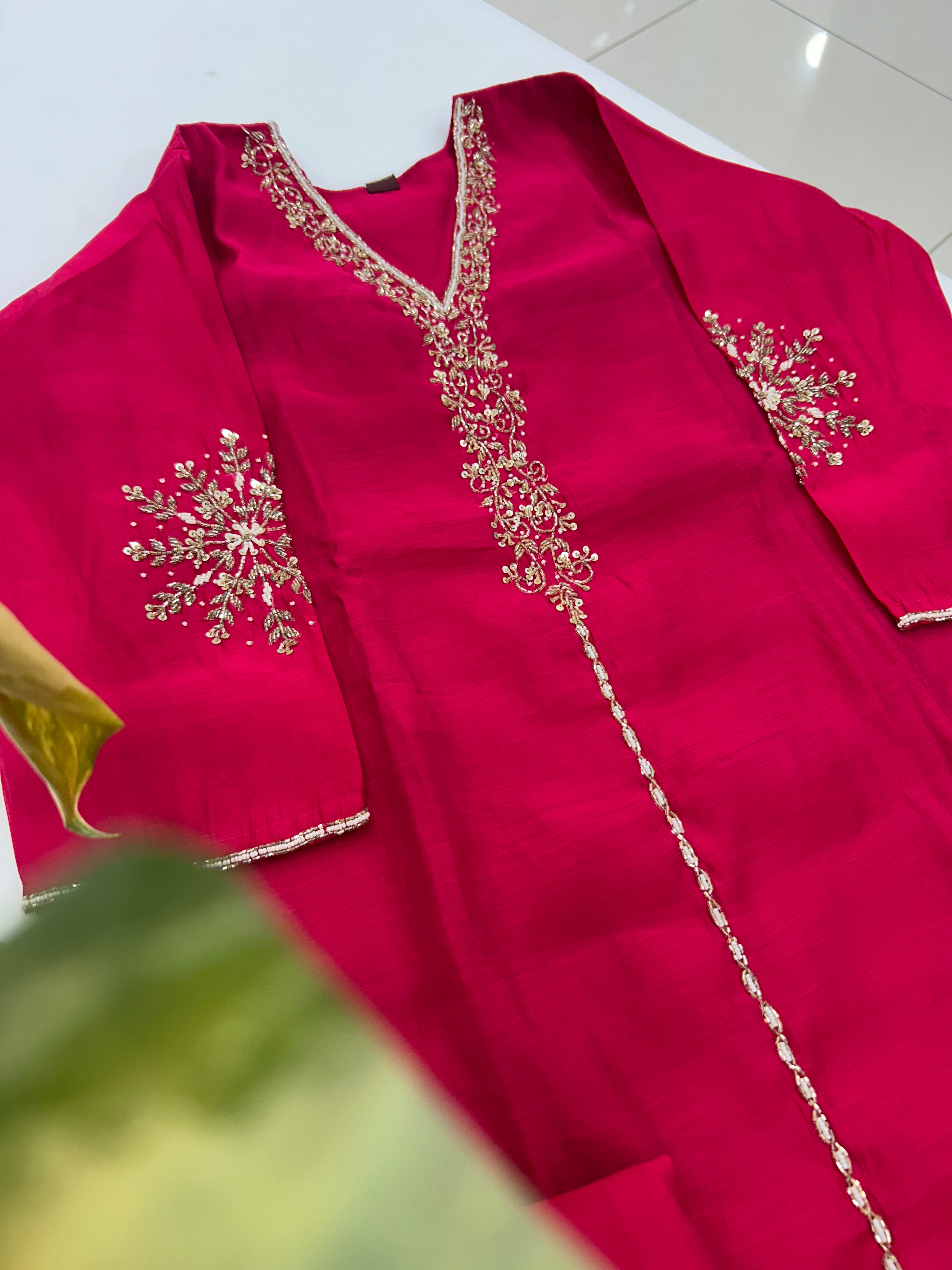 Mul chenderi A-line 3-piece set