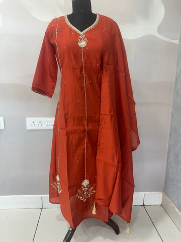 Mul chenderi A-line 3-piece set