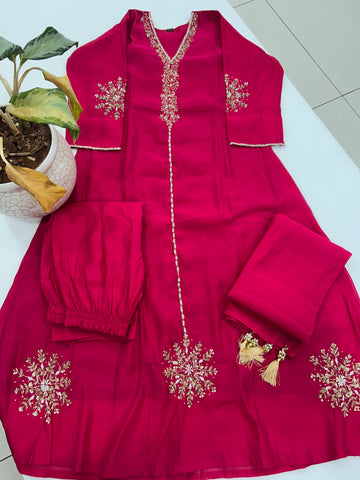 Mul chenderi A-line 3-piece set