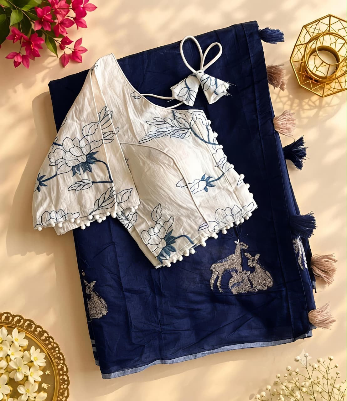 Premium chenderi saree