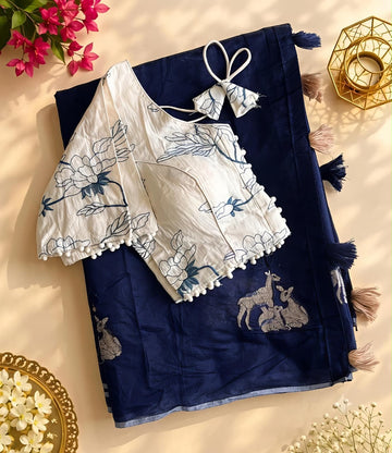 Premium chenderi saree