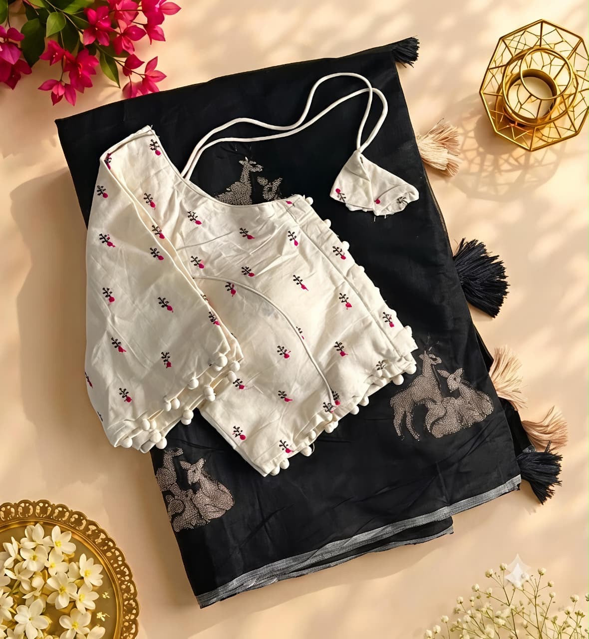 Premium chenderi saree
