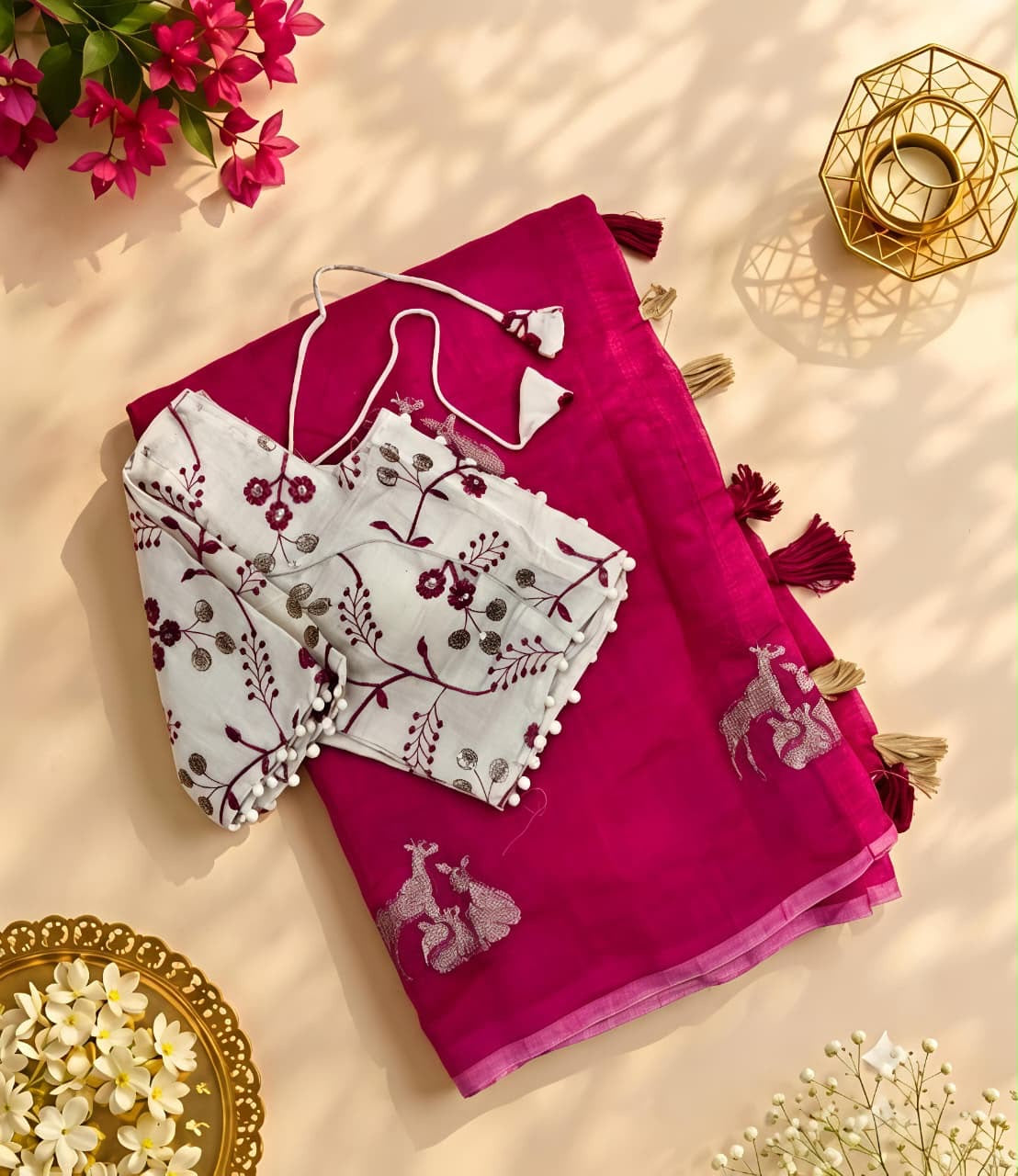 Premium chenderi saree