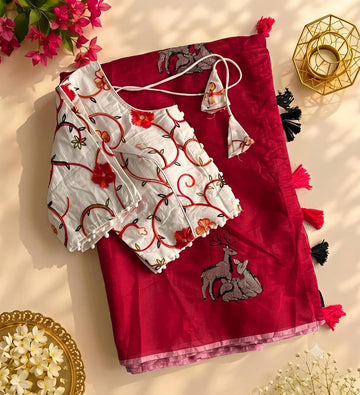 Premium chenderi saree