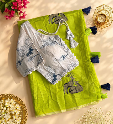 Premium chenderi saree