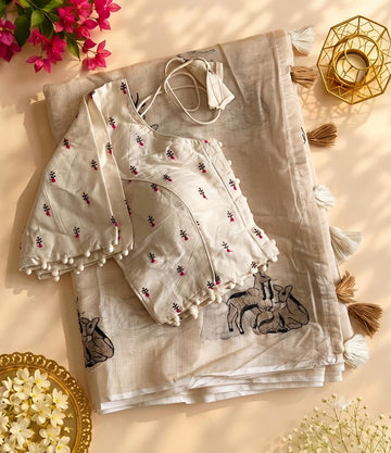 Premium chenderi saree