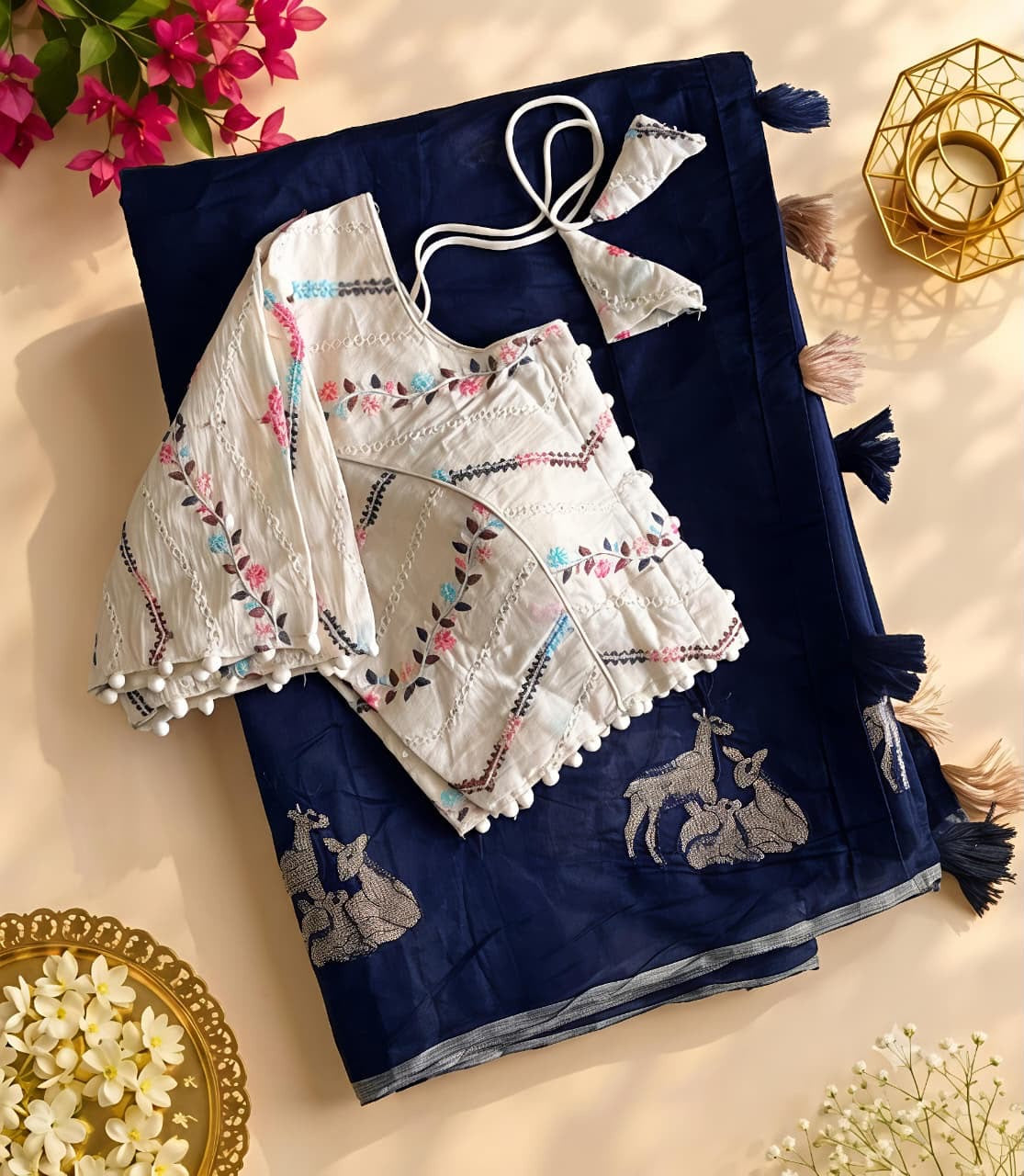Premium chenderi saree