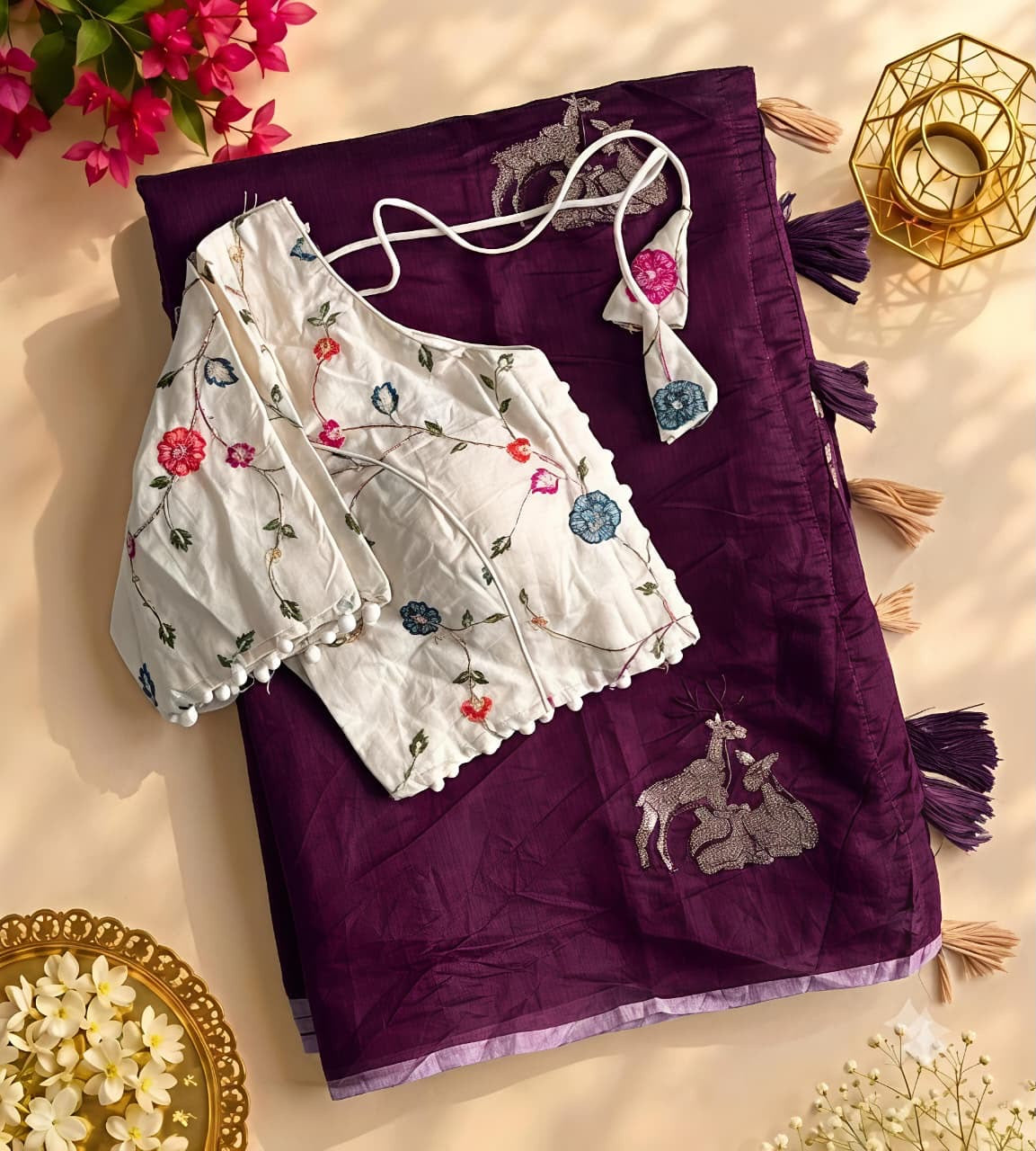 Premium chenderi saree