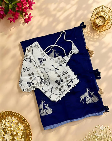 Premium chenderi saree