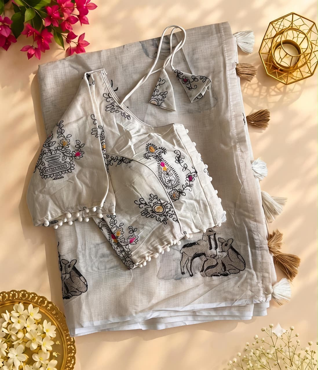 Premium chenderi saree