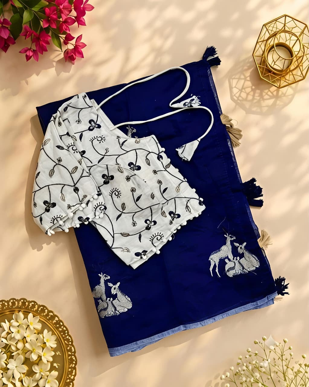 Premium chenderi saree