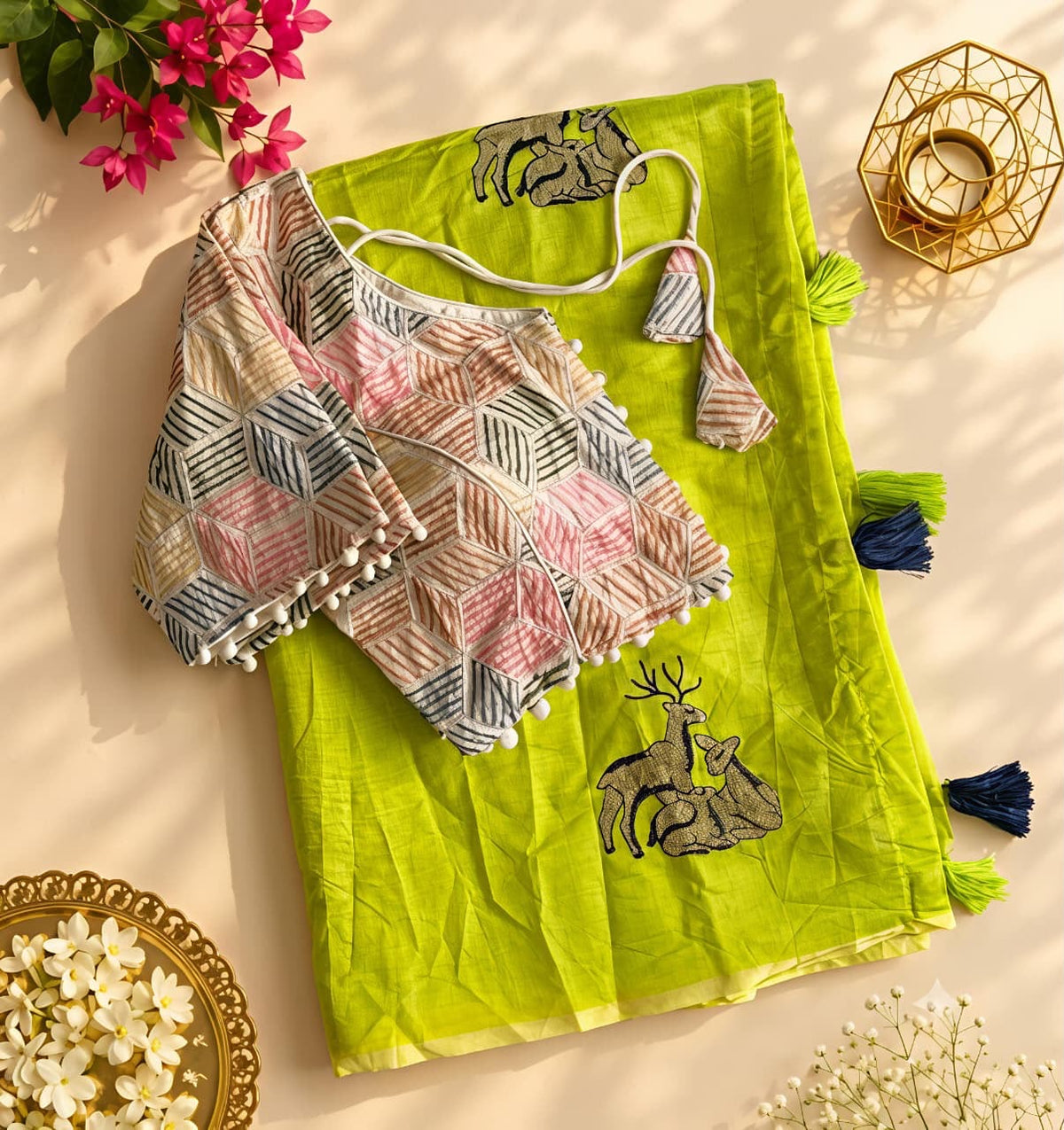 Premium chenderi saree