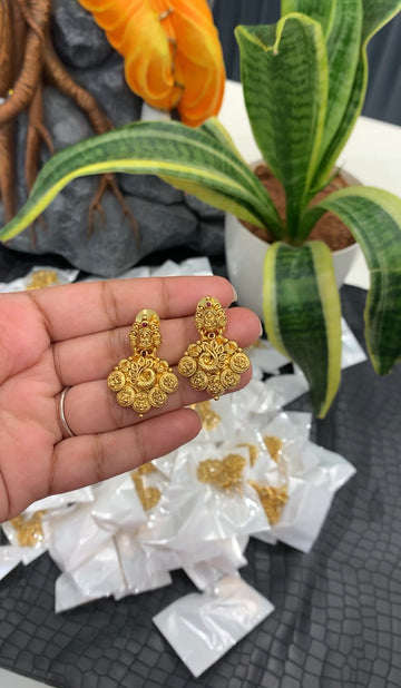 Beautiful kasula model ear hanging with pushback