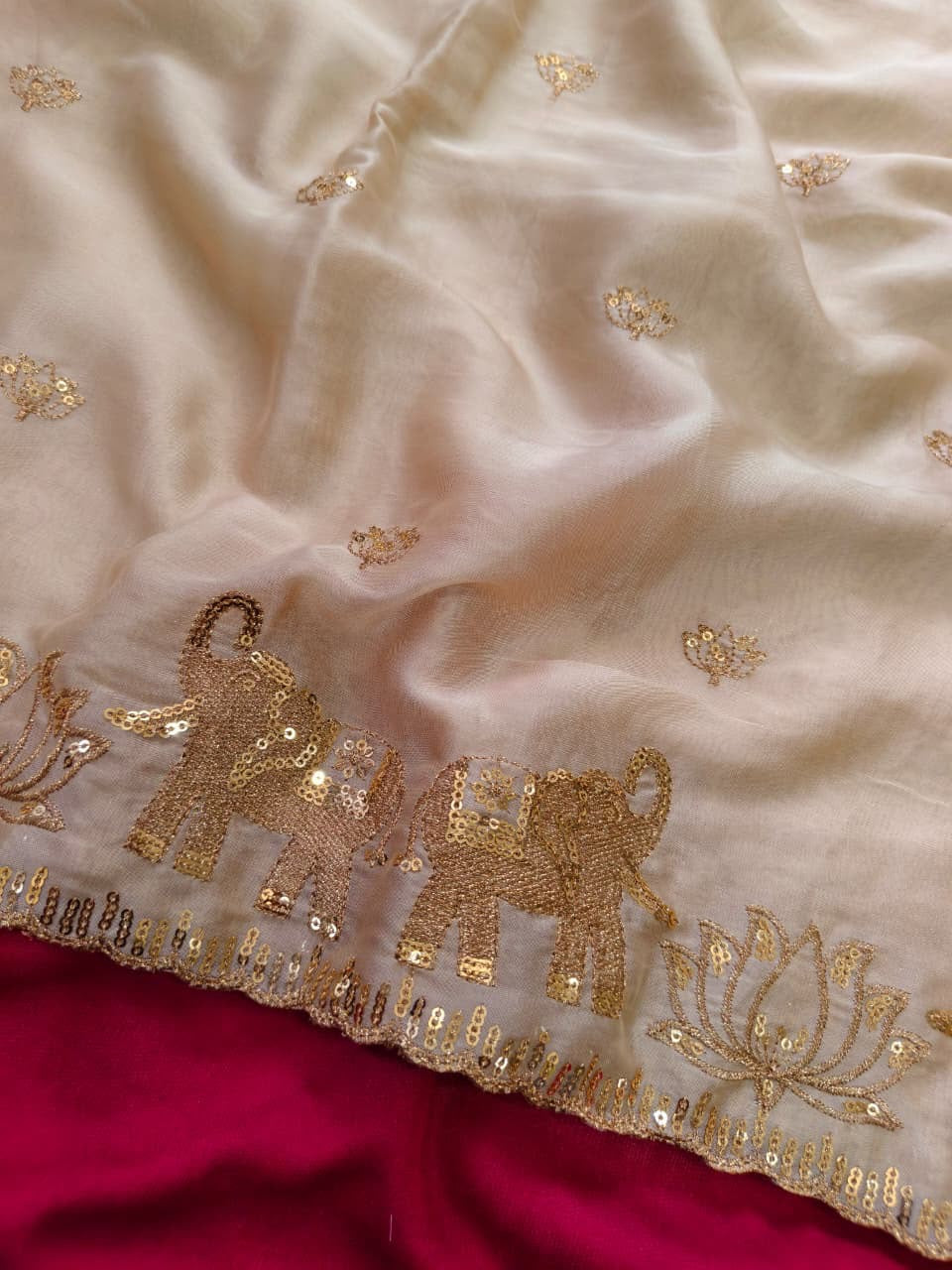Rangoli georgette saree