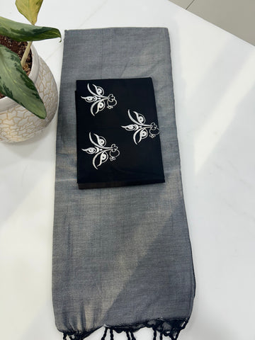 Beautiful Khadi cotton saree