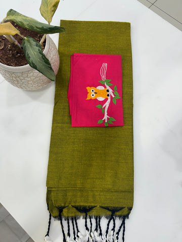 Beautiful Khadi cotton saree