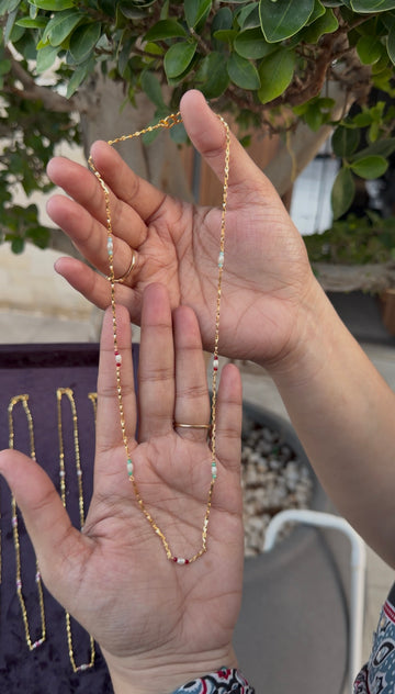Beautiful simple handmaking chain 18 inchs long