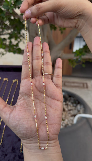 Beautiful simple handmaking chain 18 inchs long