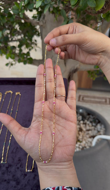 Beautiful simple handmaking chain 18 inchs long