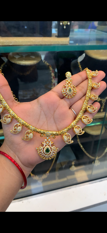 Beautiful kanti style Neck-set with pushback earrings