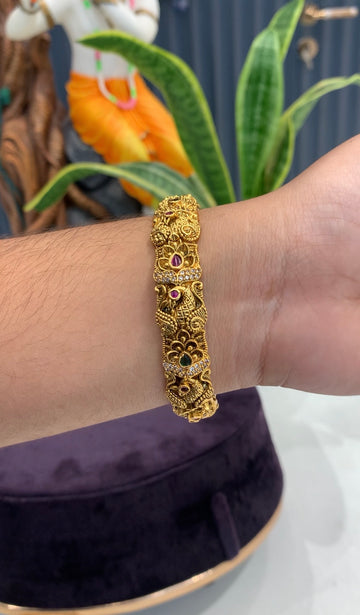 Beautiful peacock design openable bangle