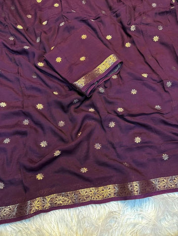 Viscose weaving saree