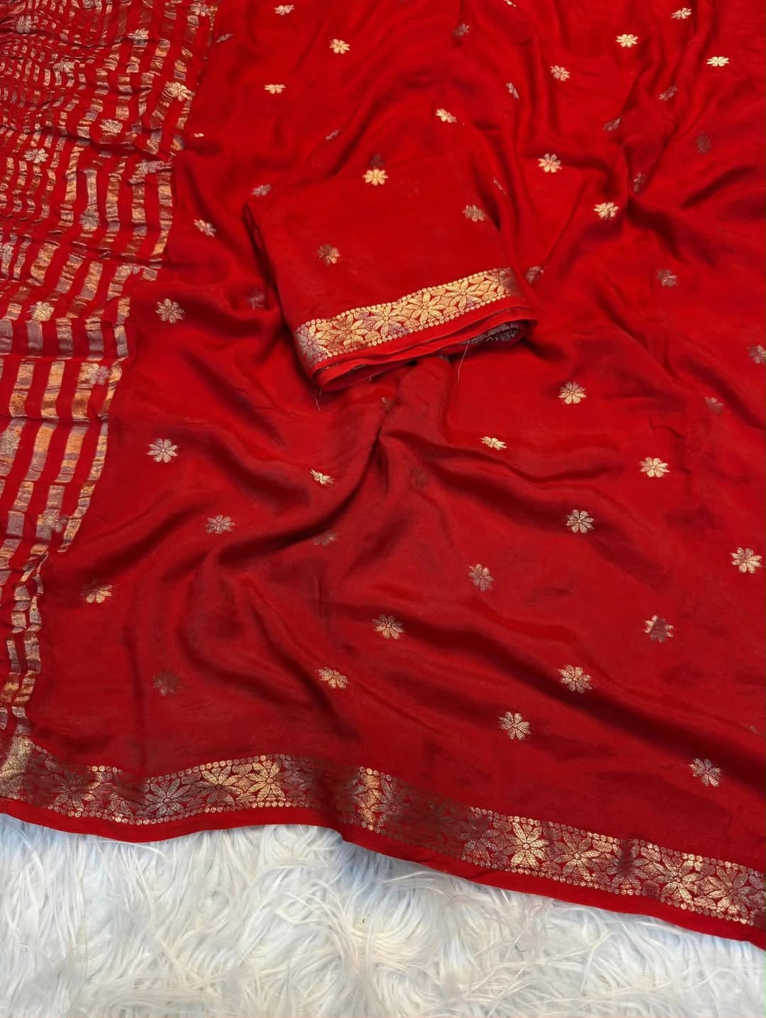 Viscose weaving saree