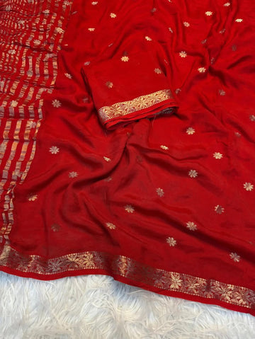 Viscose weaving saree