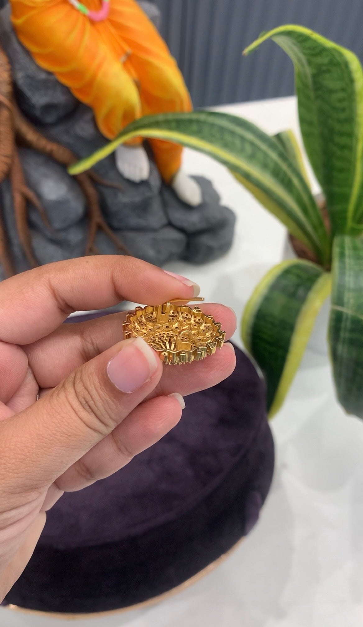 Beautiful sun and moon hair pins with back pin