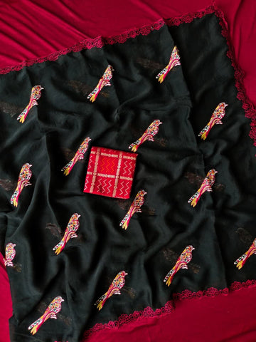 Beautiful georgette saree
