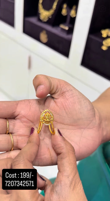 Beautiful Lakshmi devi finger ring