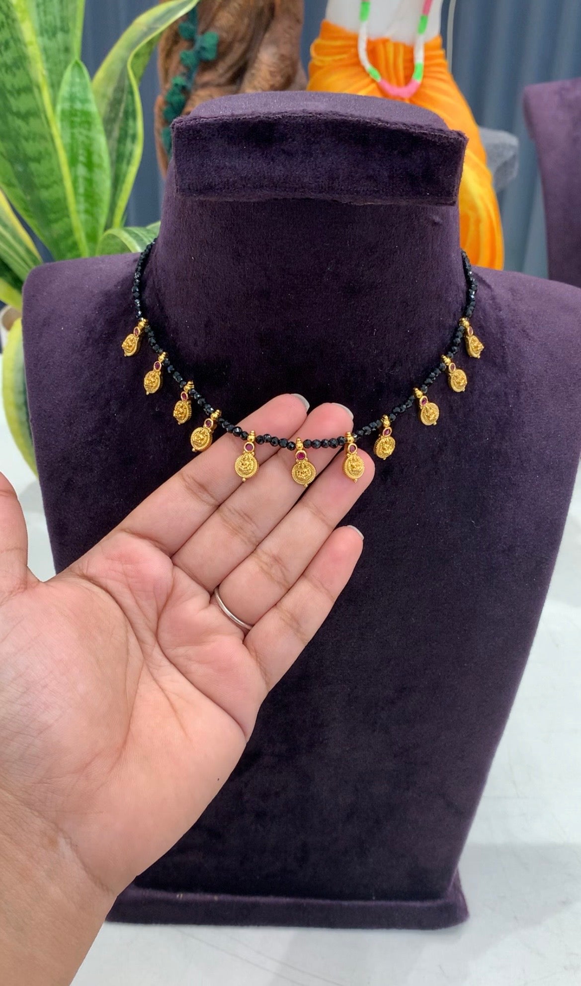 Beautiful Blackbeads kasula neckset