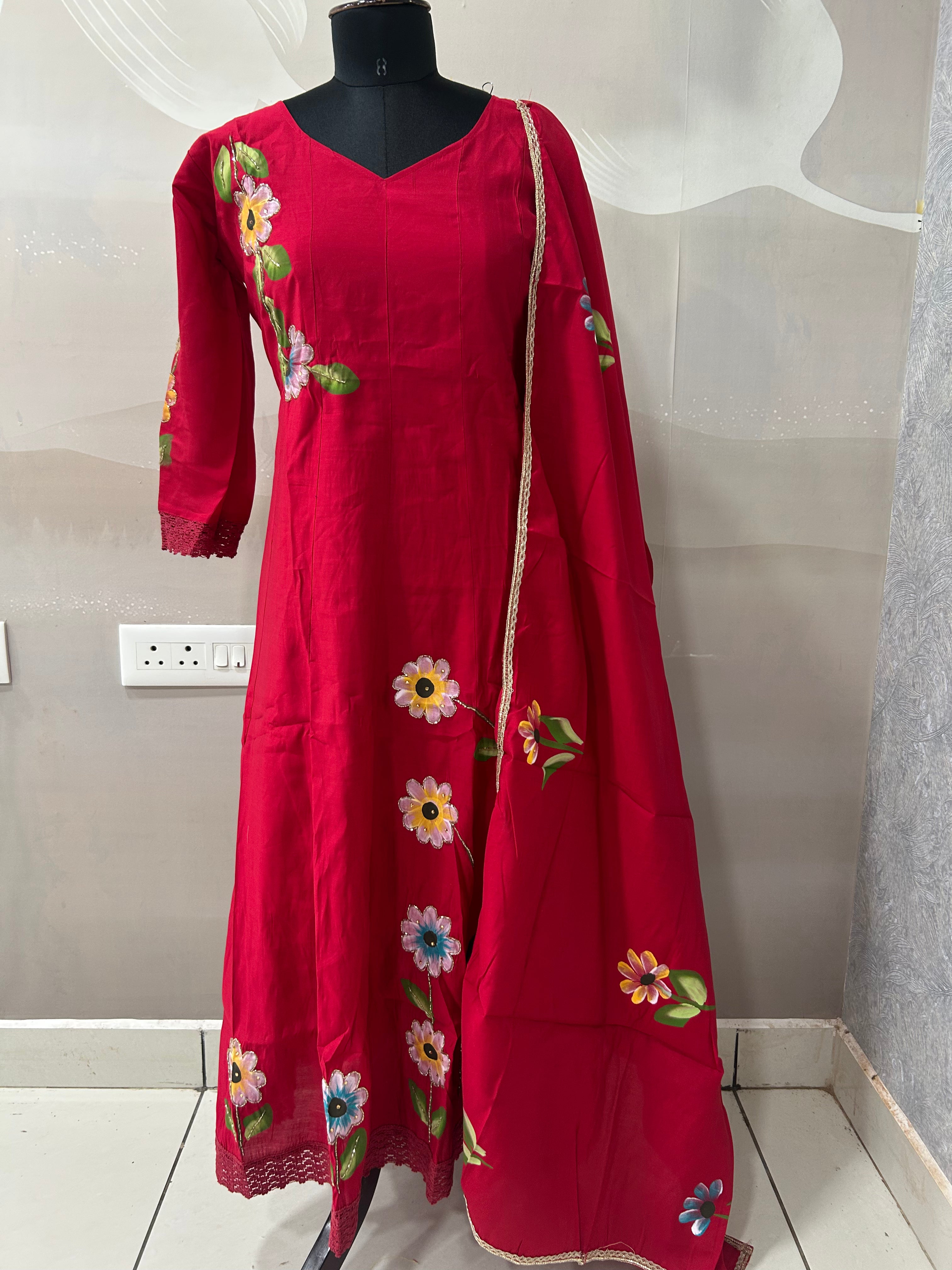 Mul chenderi A-line 3-piece set