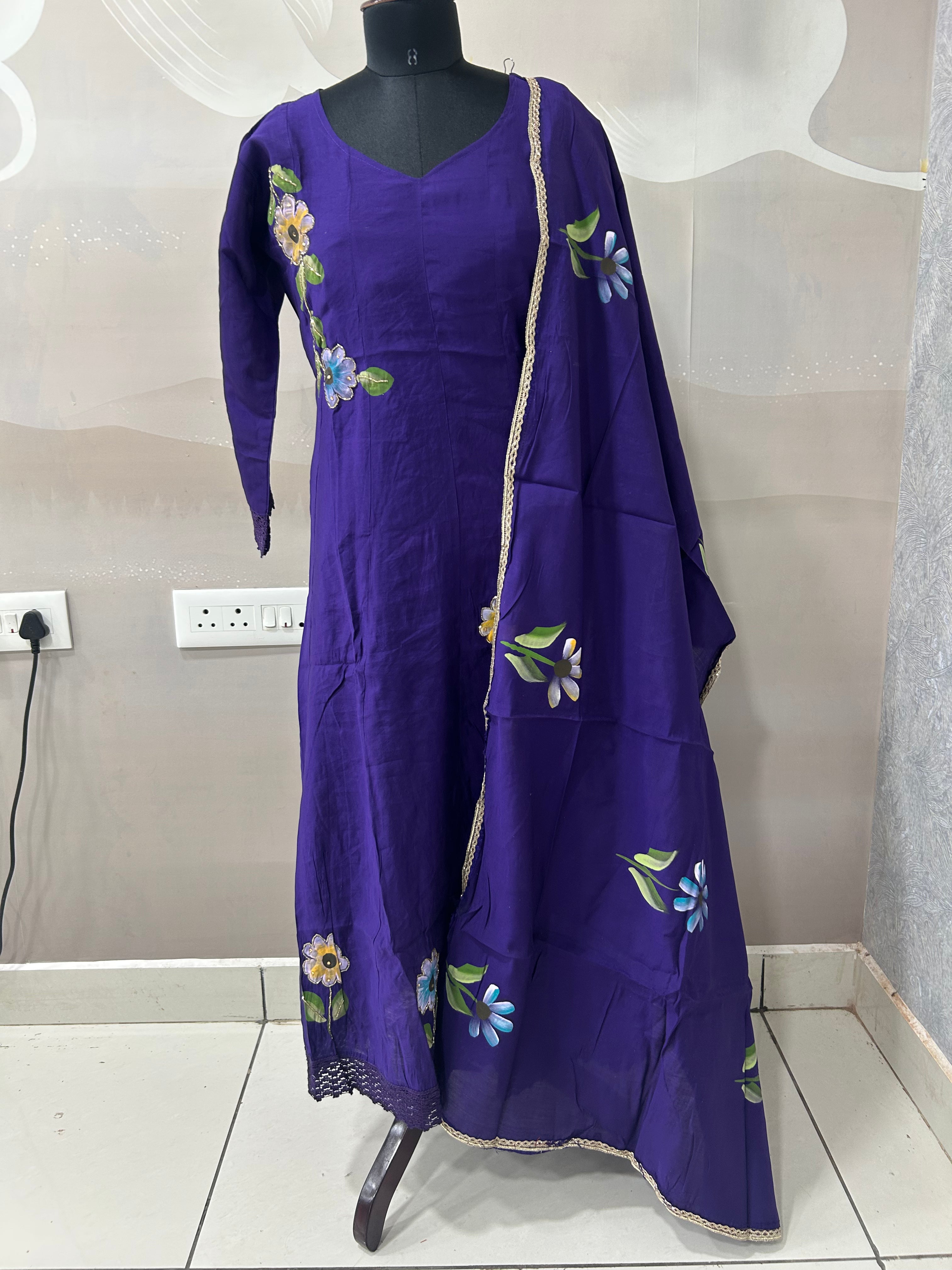 Mul chenderi A-line 3-piece set