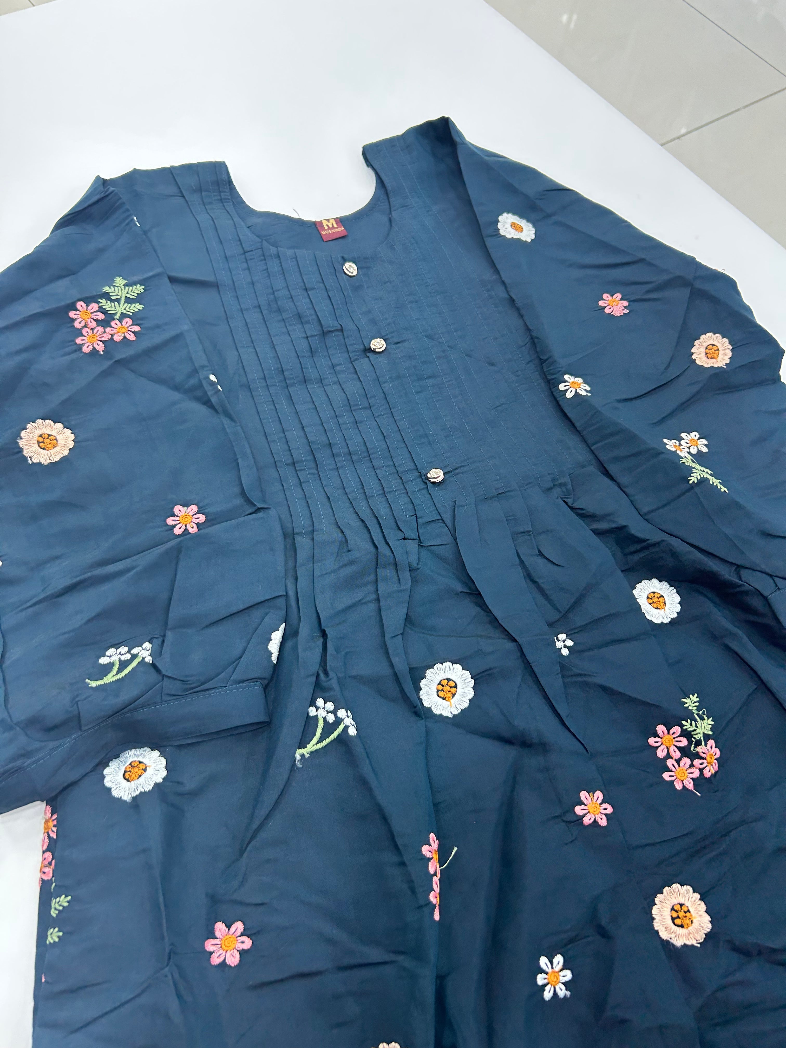 Beautiful Mul chenderi frocks