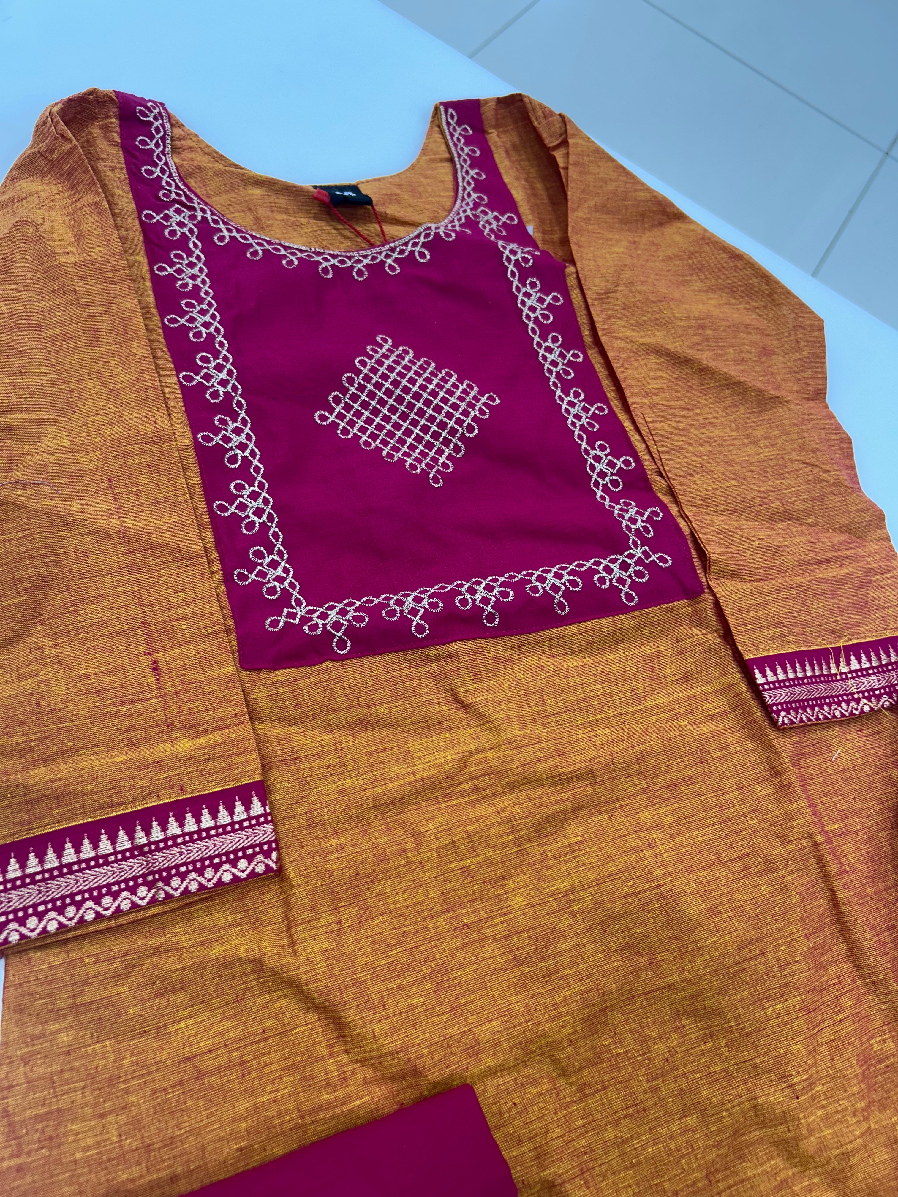 Cotton straight cut 3-piece set