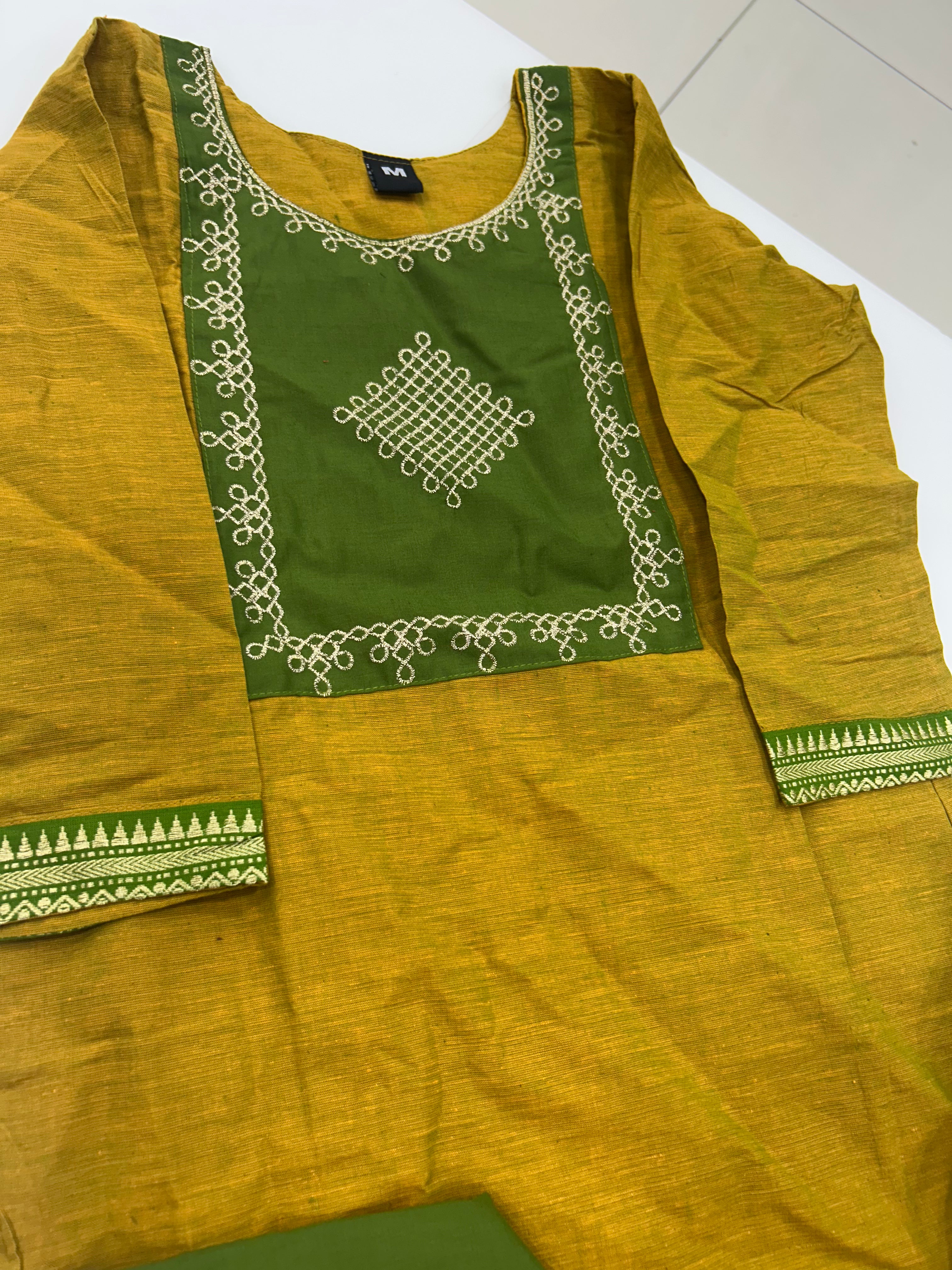 Cotton straight cut 3-piece set
