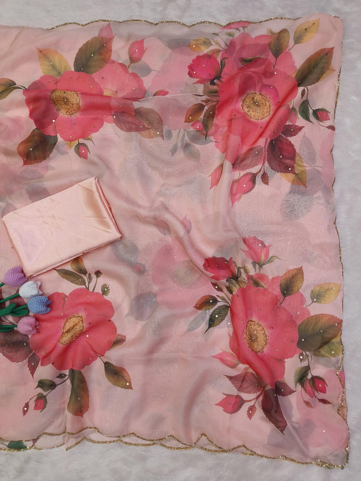 Soft tebby silk saree