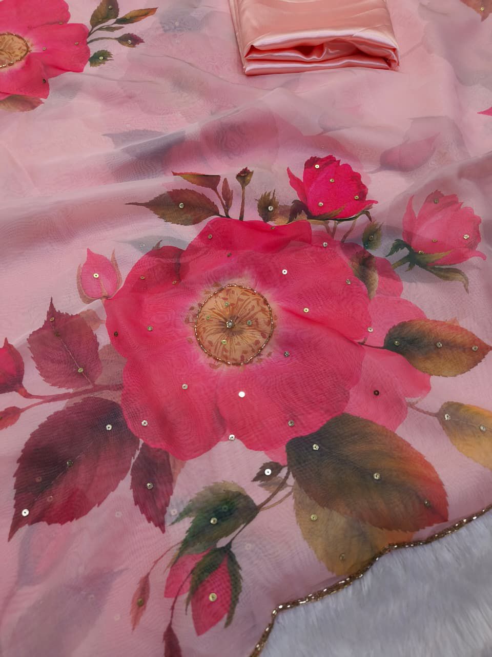 Soft tebby silk saree