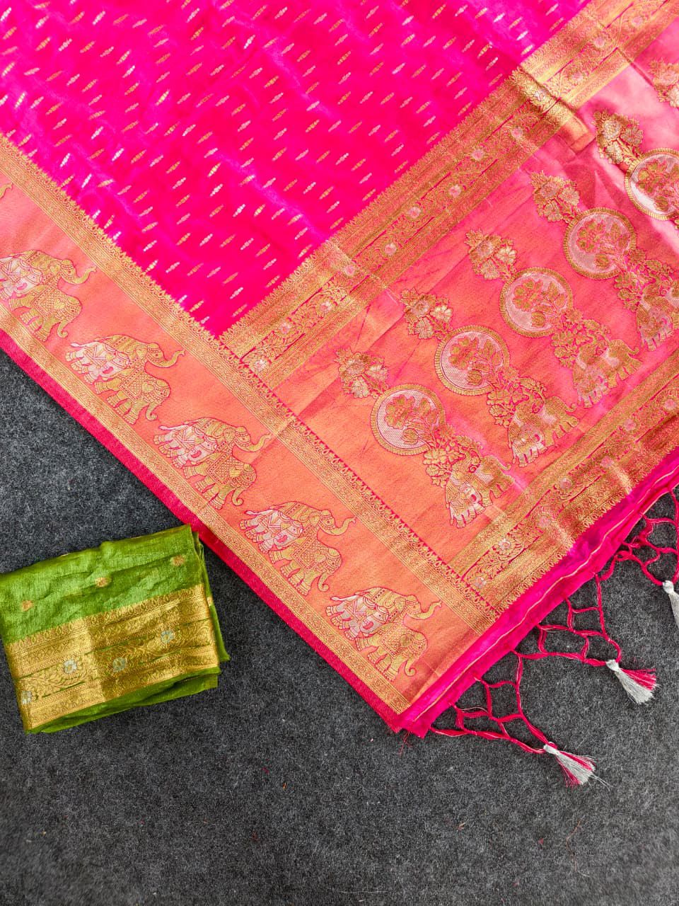 Soft tebi silk saree