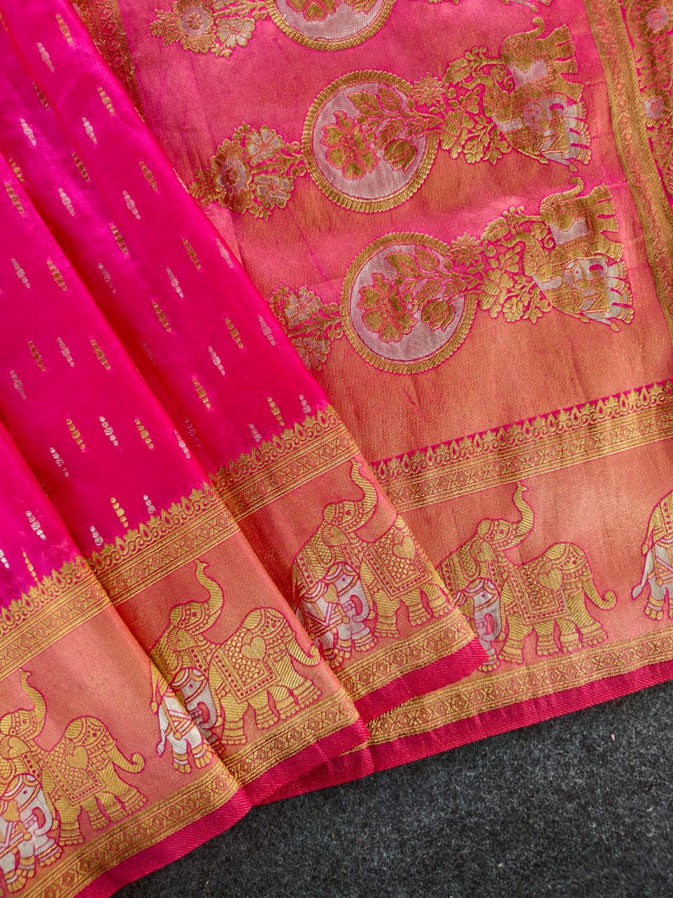 Soft tebi silk saree